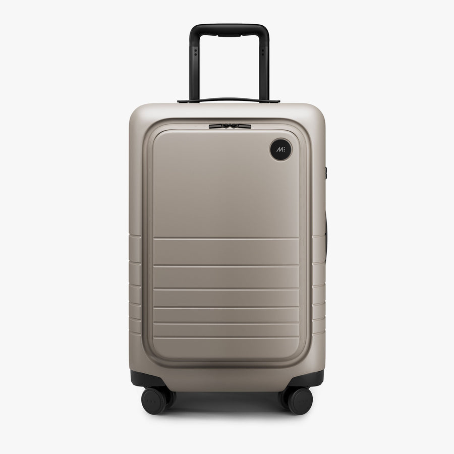 Desert Taupe | Front view of Carry-On Pro Plus in Desert Taupe