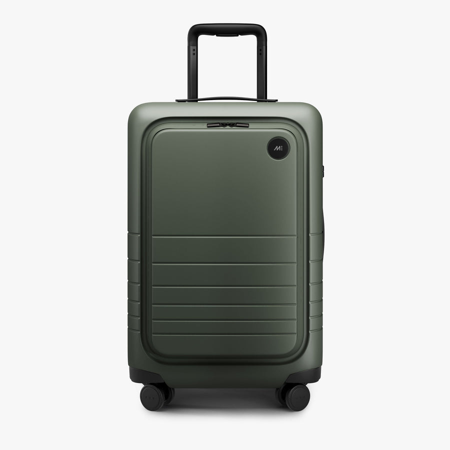 Olive Green | Front view of Carry-On Pro Plus in Olive Green