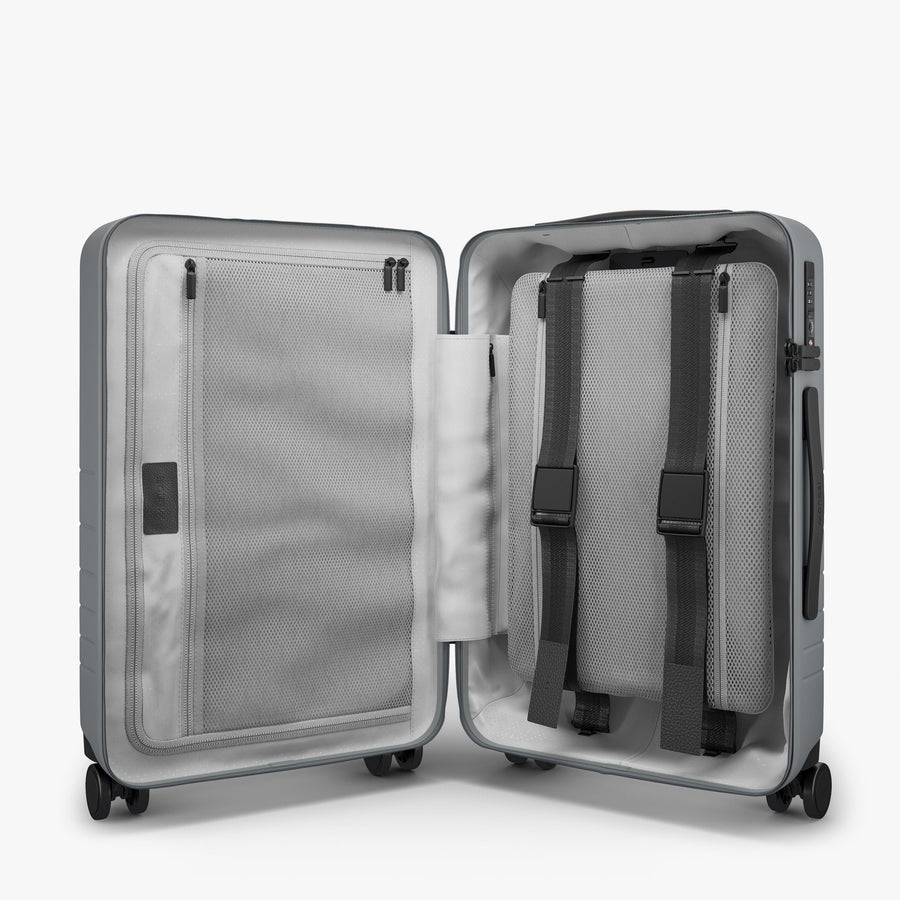 Storm Grey | Inside view of Carry-On Pro Plus in Storm Grey