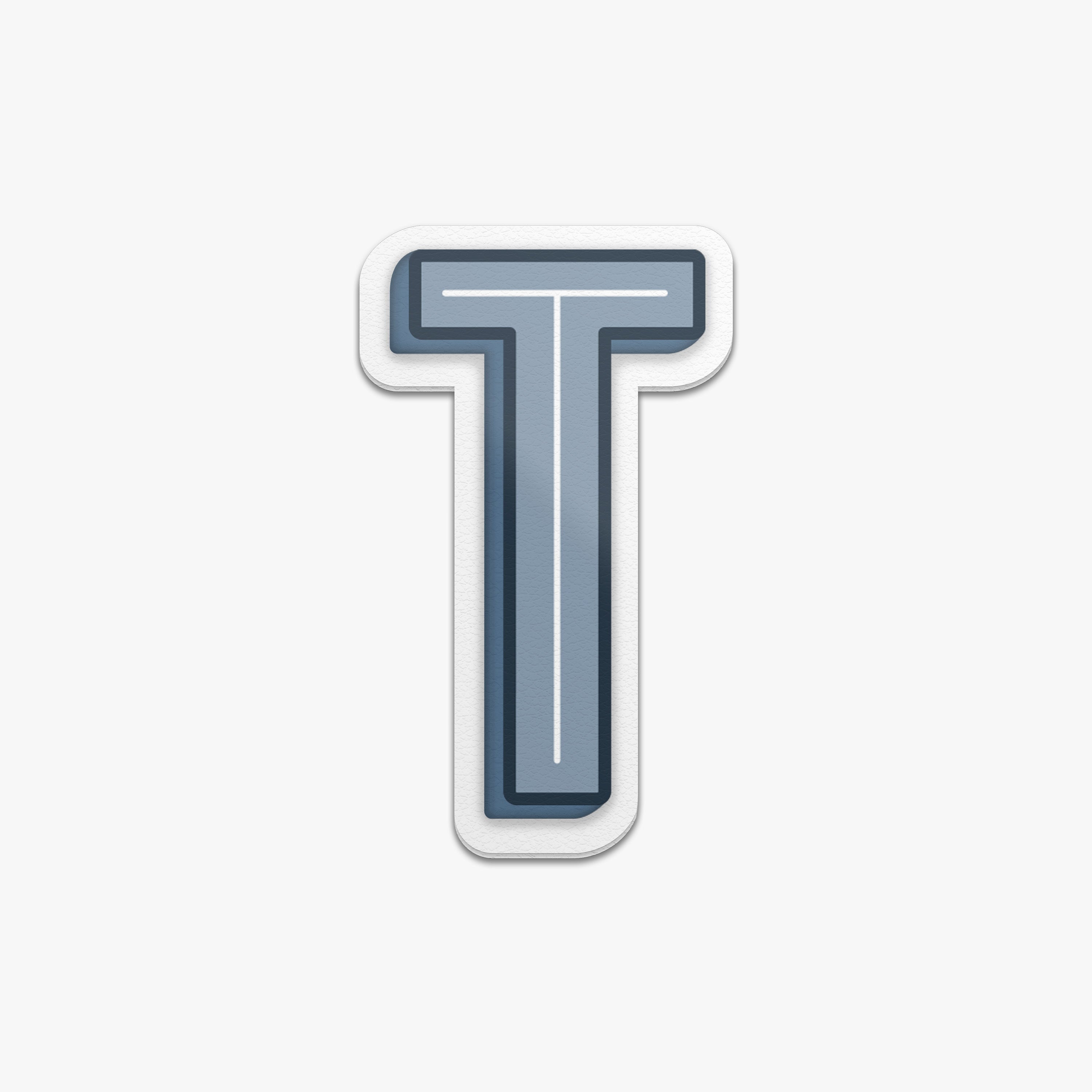 T Lettering Stickers Alphabet Stickers, Personalize | Monos Travel Luggage and Bags