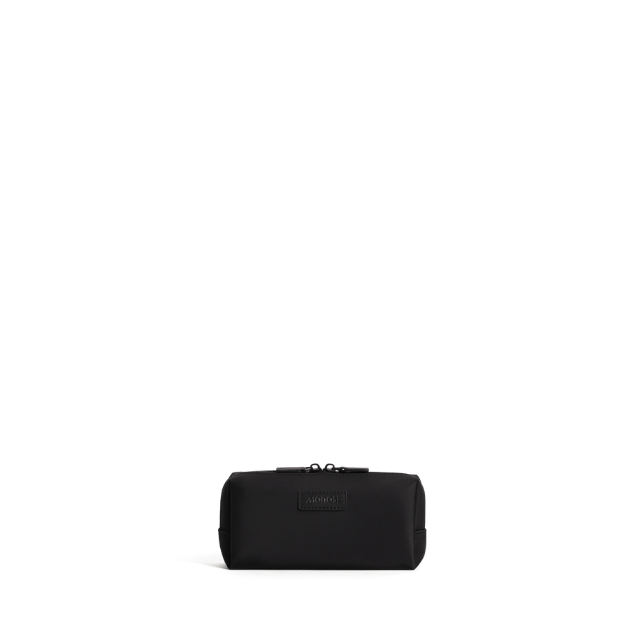 Small / Carbon Black Scaled | Front view of Metro Toiletry Case Small in Carbon Black