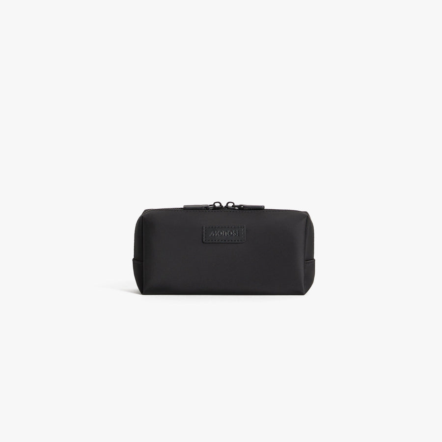 Small / Carbon Black | Front view of Metro Toiletry Case Small in Carbon Black