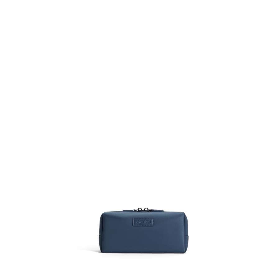 Small / Oxford Blue Scaled | Front view of Metro Toiletry Case Small in Oxford Blue